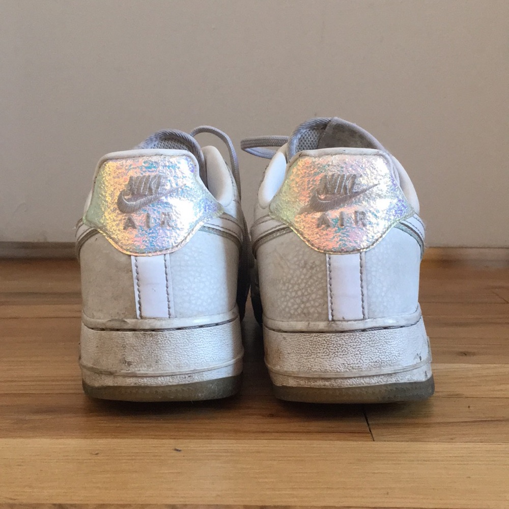 Nike air force 1 with holographic detail